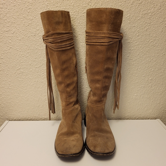 Söfft Tan-Brown Tassel Boots Size 6MW - Picture 8 of 13